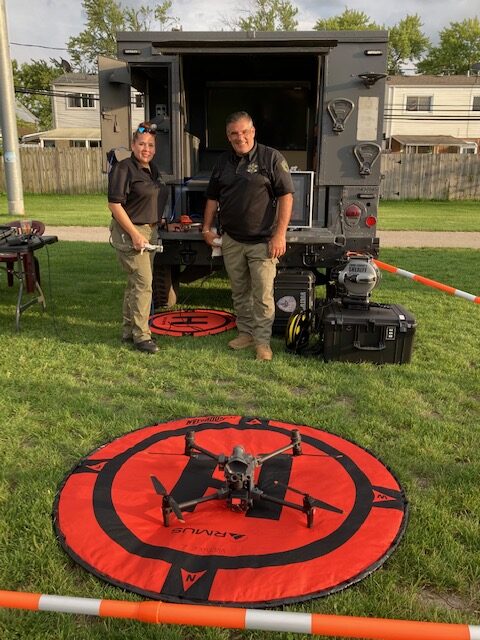 The Sheriff's Office drone team at the 2023 National Night Out event