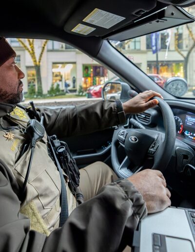 Officer on Patrol for Black Friday