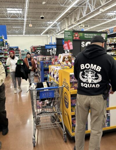 Sheriff's Officers Christmas shopping