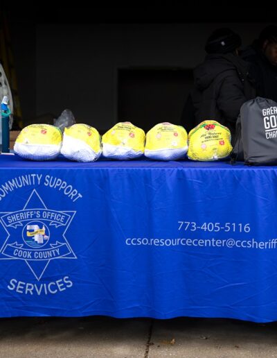 Turkeys at the Thanksgiving Turkey Giveaway